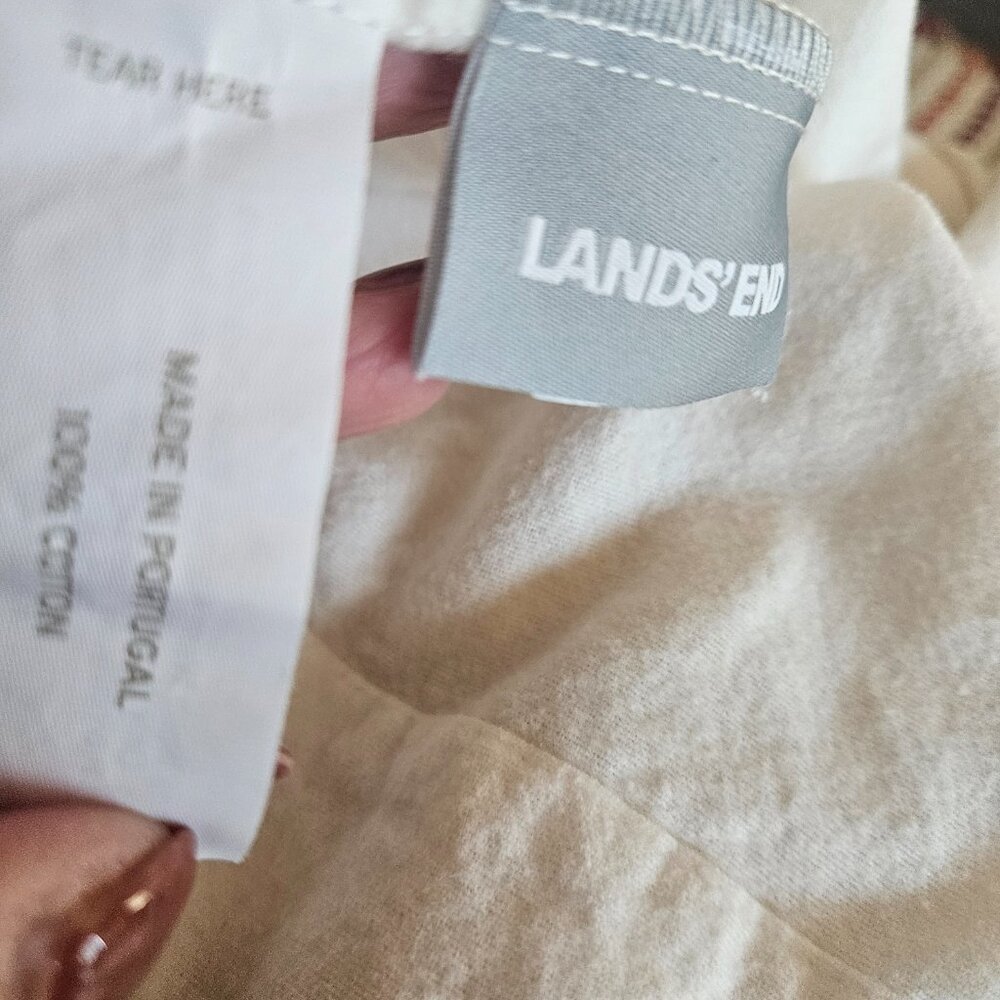 Lands End Cotton Flannel Pillowcases - Picture 5 of 5